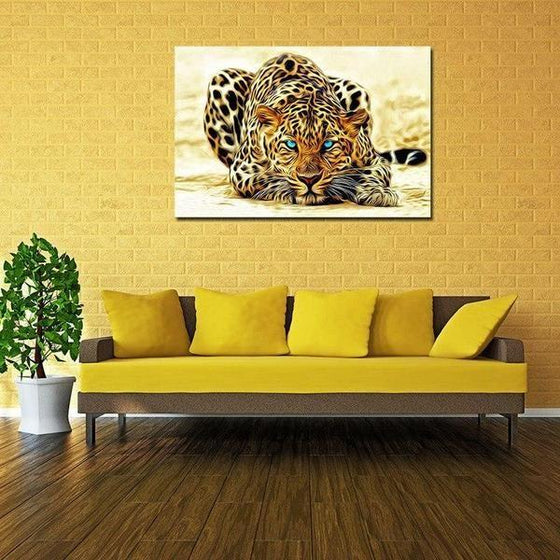 Alluring Leopard Canvas Wall Art Print