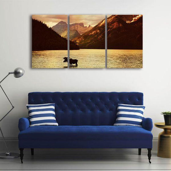 Alluring Mountain Ranges Canvas Wall Art Living Room