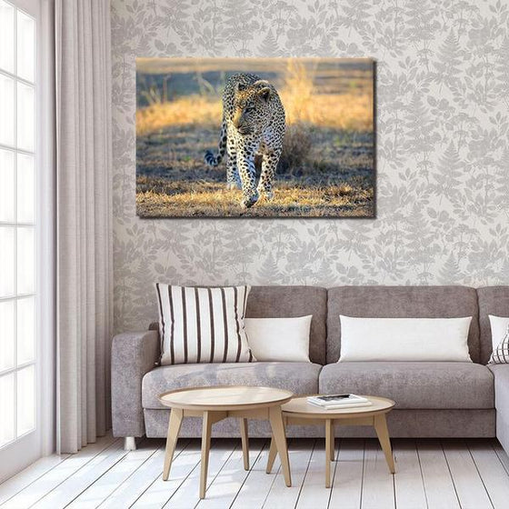 Alluring Wild Leopard Canvas Wall Art Print