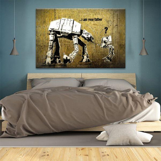 Am I Your Father By Banksy Canvas Wall Art Bedroom