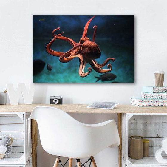 Amazing Octopus 1 Panel Canvas Art