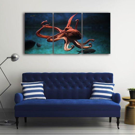 Amazing Octopus Canvas Wall Art Set