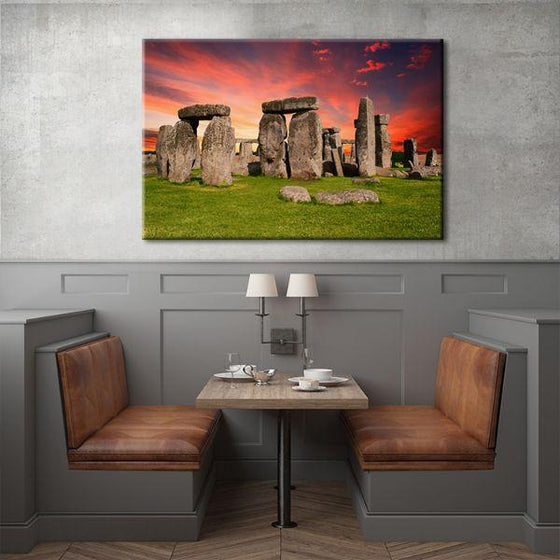 Ancient Stonehenge Canvas Wall Art Dining Room