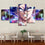 Anime Wall Art 5 Panel Canvases