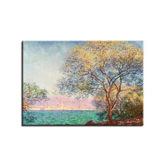 Antibes Morning By Claude Monet Canvas Wall Art