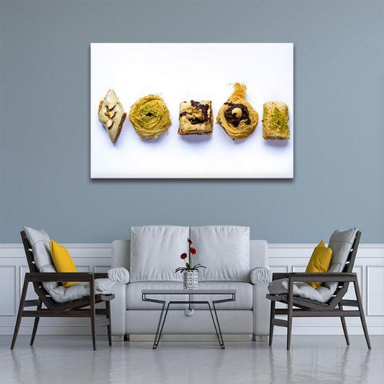 Arabic Pastries Canvas Wall Art Living Room