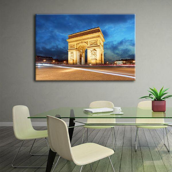 Arc De Triomphe In Paris Canvas Wall Art Office