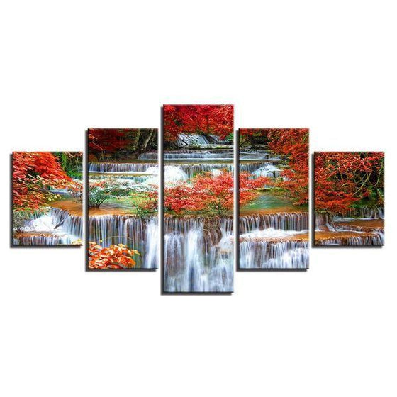 Arched Wall Art Waterfall Canvas