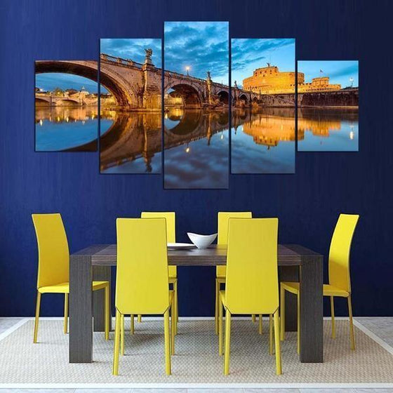 Castel Sant‚Äô Angelo Canvas Wall Art Dining Room