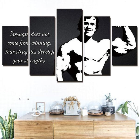 Arnold Schwarzenegger Quote Wall Art