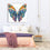 Artful Butterfly Canvas Wall Art Bedroom