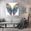 Artful Butterfly Canvas Wall Art Living Room