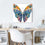 Artful Butterfly Canvas Wall Art Office