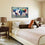 Artistic World Map Canvas Wall Art Bedroom