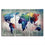 Artistic World Map Canvas Wall Art