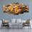 Assorted Dried Fruits 5 Panels Canvas Wall Art Living Room