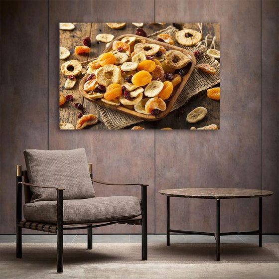 Assorted Dried Fruits Canvas Wall Art Office
