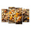 Assortment Of Dried Fruits 4-Panel Canvas Wall Art