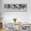 B&W Running Horses Canvas Wall Art Dining Room