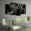 Barbell Lifting Fitness 4 Panels Canvas Wall Art Office