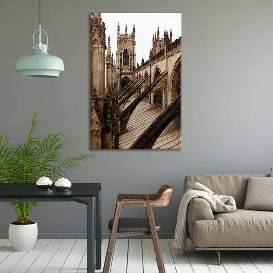 Bath Abbey In England Canvas Wall Art Office