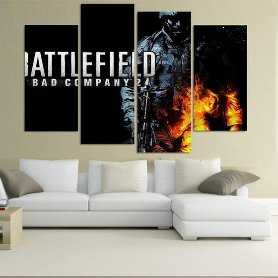 Battlefield Video Game Canvas Art