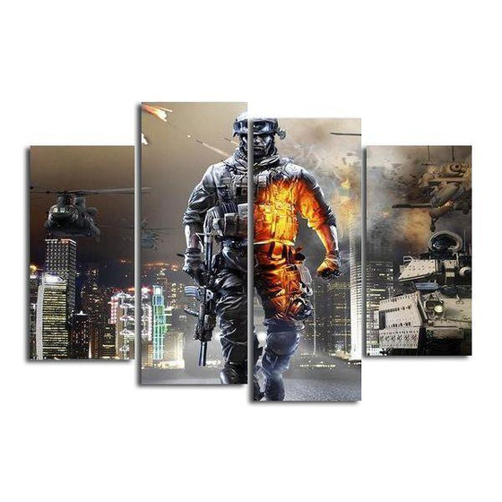 Battlefield 1 Soldier Canvas Wall Art