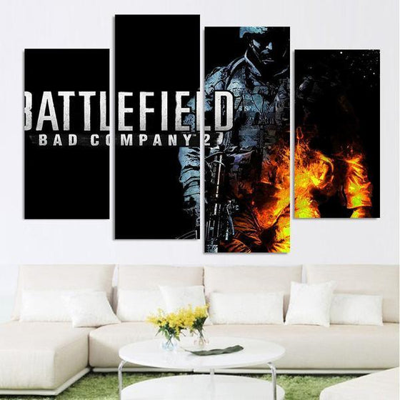 Battlefield Video Game Canvas Art