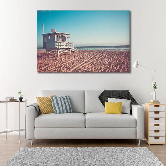 Beach Lifeguard Station Canvas Art Living Room