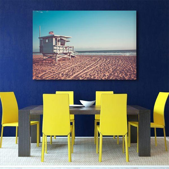 Beach Lifeguard Station Canvas Art Dining Room