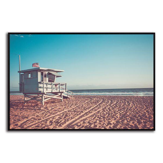 Beach Lifeguard Station Canvas Art Print