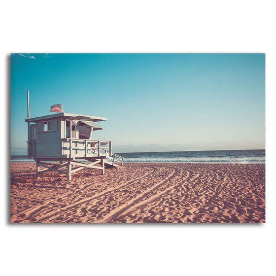 Beach Lifeguard Station Canvas Art