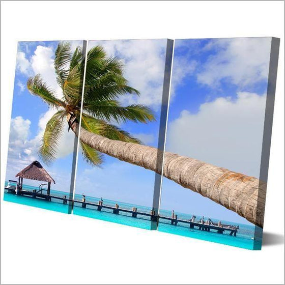 Beach Metal Wall Art Canvas