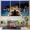 Beach Resort Night View Canvas Wall Art Living Room Decor