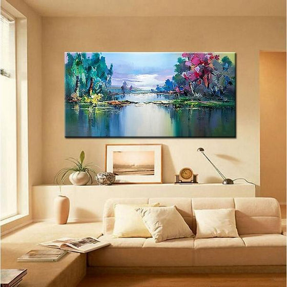 landscape painting living room decor