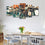 Colorful Beer Taps 5 Panels Canvas Wall Art Dining Room