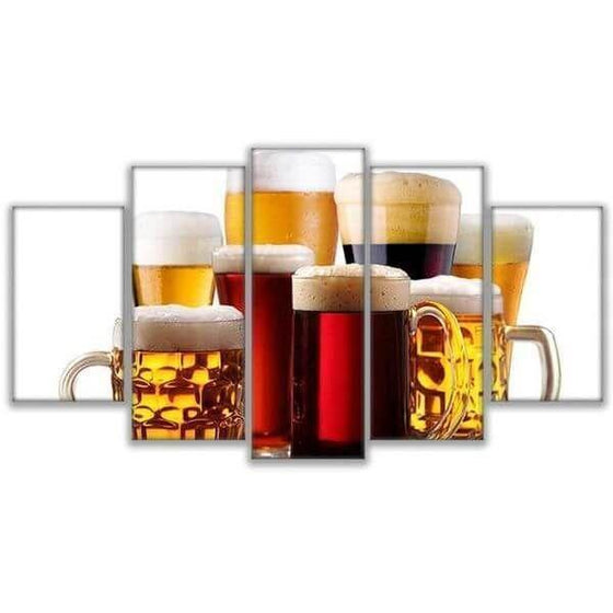 Assorted Craft Beer Canvas Wall Art