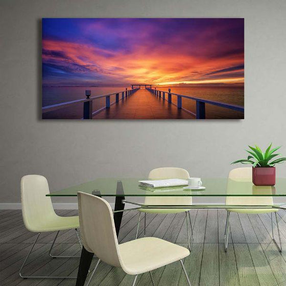 Best Bridge Sunset View Wall Art Print
