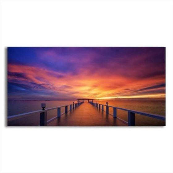 Best Bridge Sunset View Wall Art