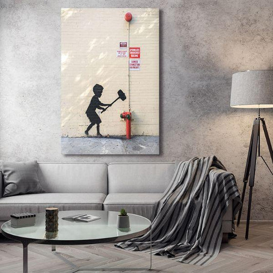 Better Out Than In By Banksy Canvas Wall Art Decor