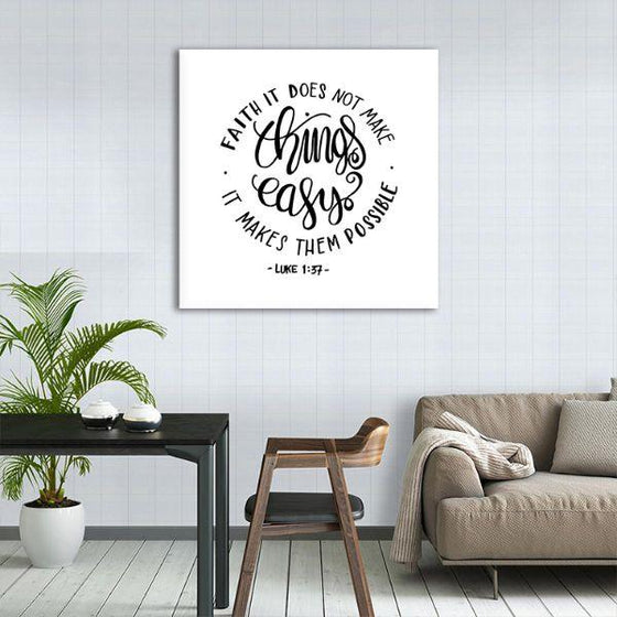 Bible Verse Canvas Wall Art Dining Room