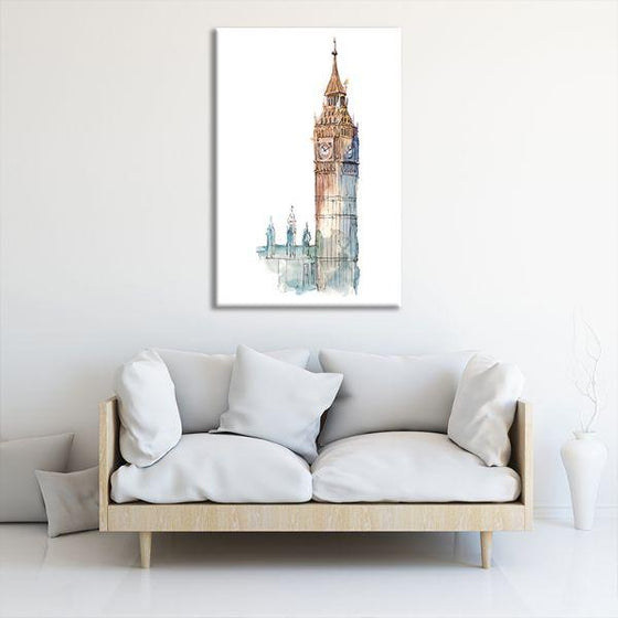 Big Ben Tower Contemporary Canvas Wall Art Decor