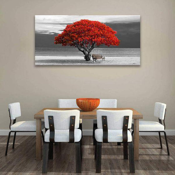 Big Old Red Tree Canvas Art
