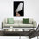 Big White Feathers Wall Art Living Room