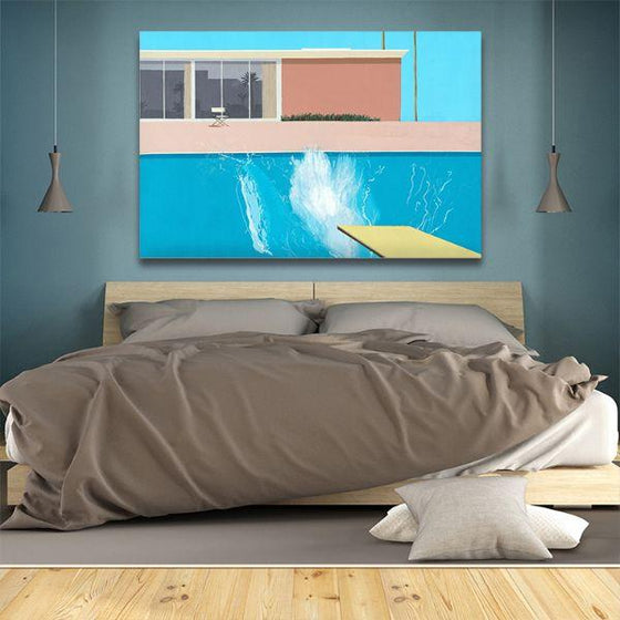 Bigger Splash By David Hockney Canvas Wall Art Bedroom