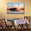 Birds Flying At Sunset 3 Panels Canvas Wall Art Dining Room