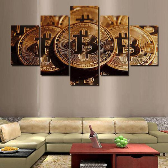 Bitcoins Canvas Wall Art Ideas
