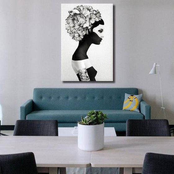 Black And White Contemporary Wall Art Canvas