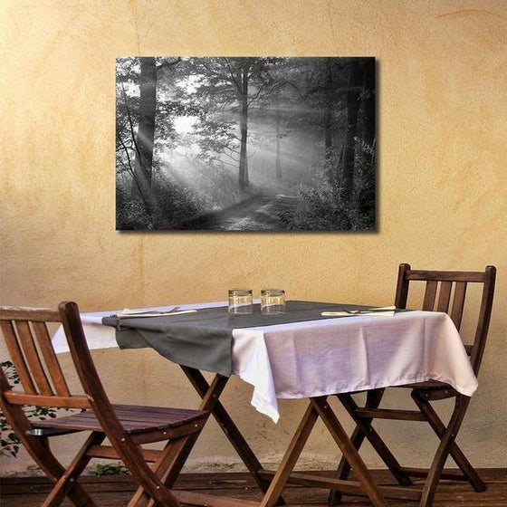Black And White Forest Wall Art Dining Room