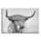 Black And White Highland Cow Canvas Wall Art